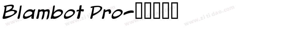 Blambot Pro字体转换